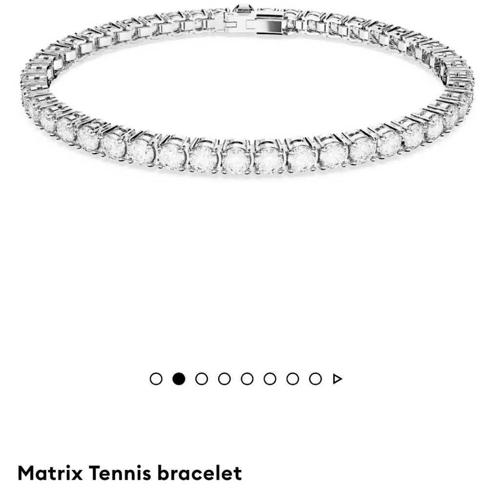 Swarovski Silver Crystal Tennis Bracelet